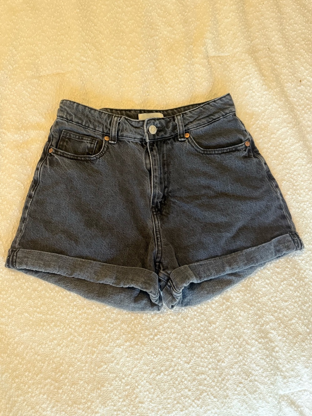 H&M Women's Black High Waisted Shorts